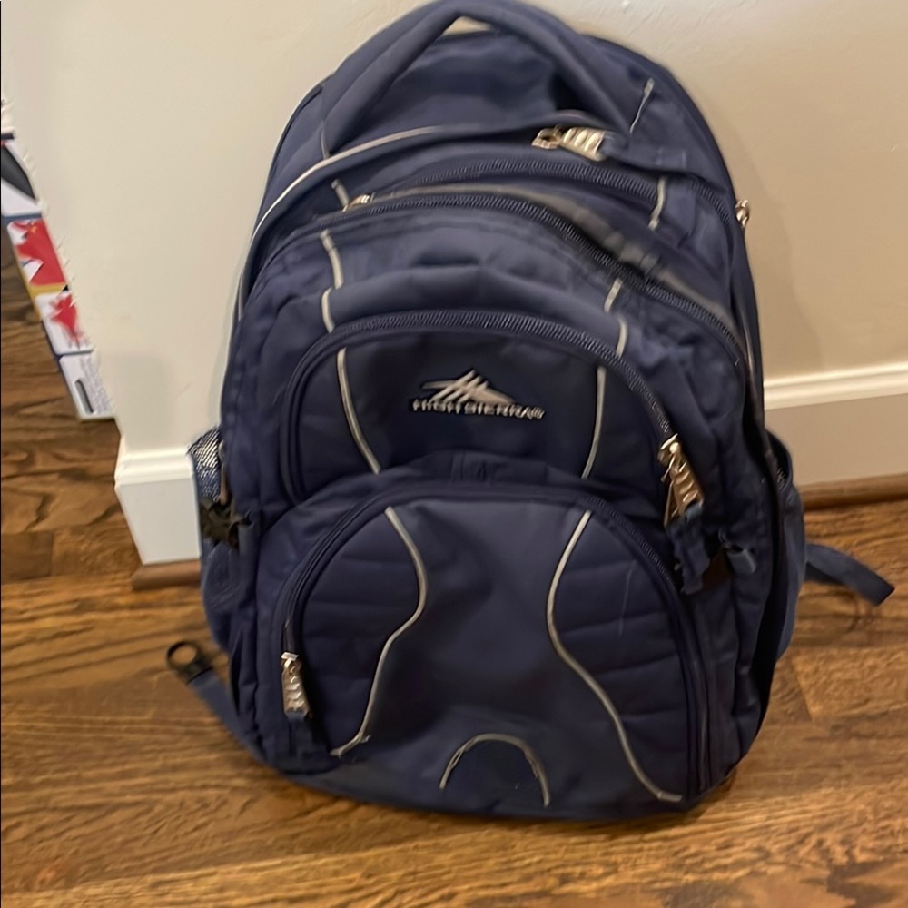 High Sierra Blue Backpack Durable Versatile Design